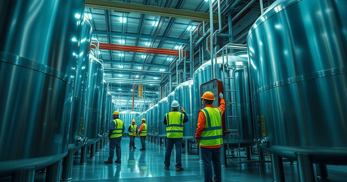 F&aacute;brica de produtos qu&iacute;micos para limpeza